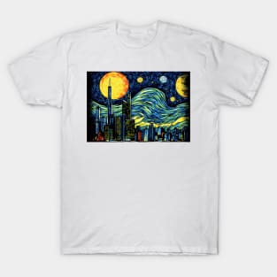 Dallas Texas Skyline Rhapsody Skyline T-Shirt